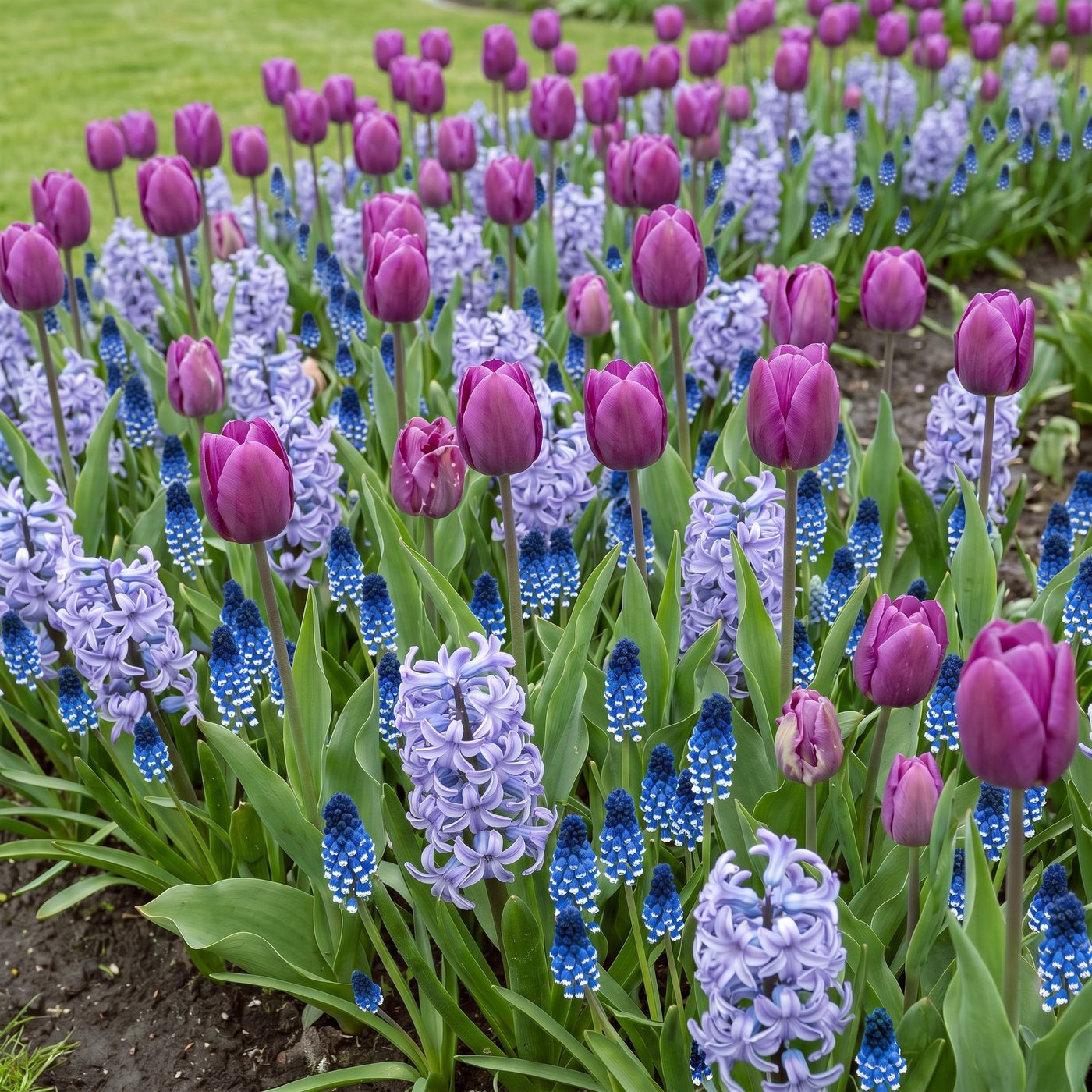 Siniset & violetit kukkapenkit