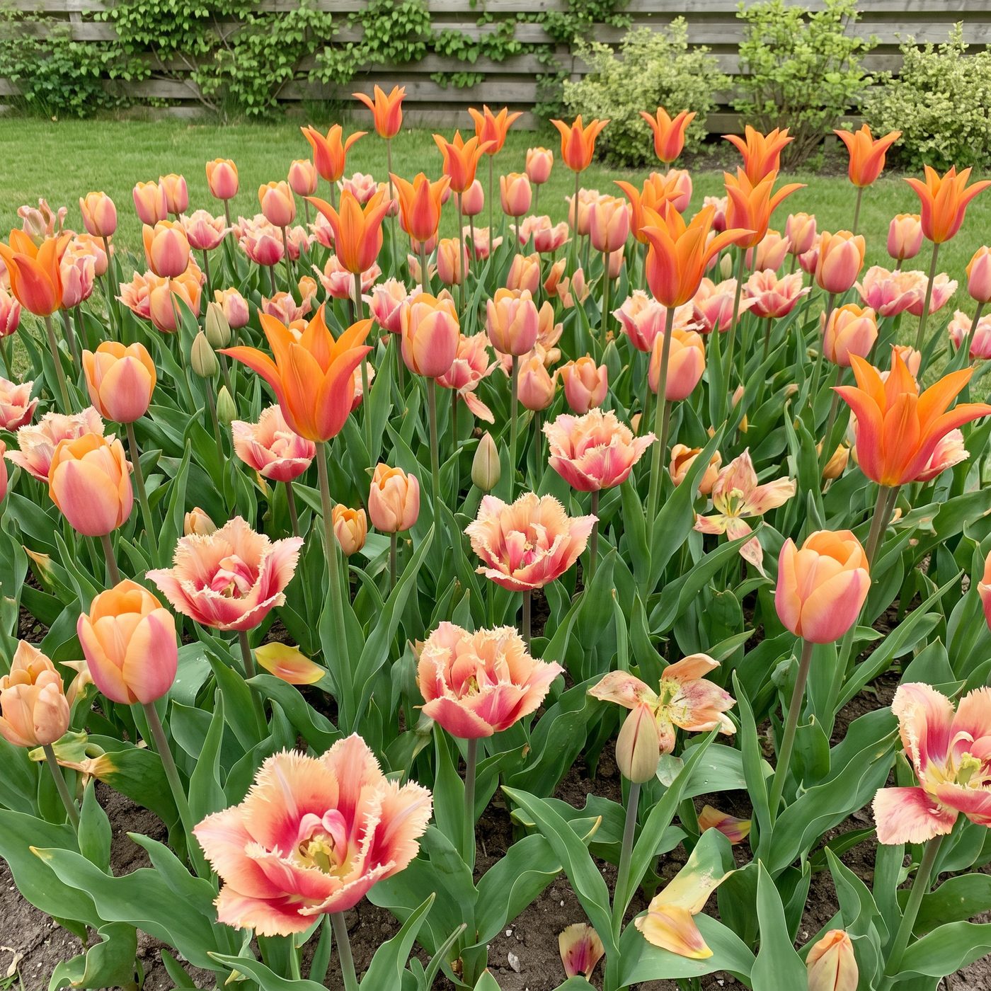 Oranssit & keltaiset kukkapenkit