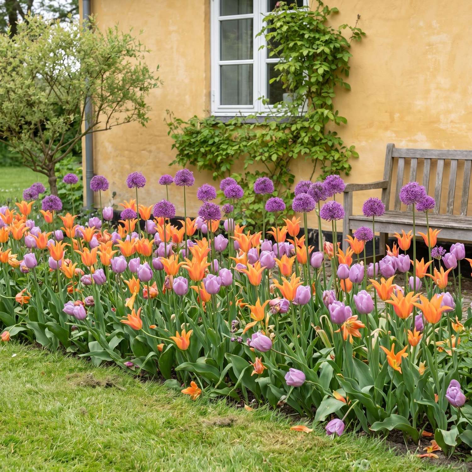 Valmis kukkapenkki 'Tangerine & Lavender' (1 m²)