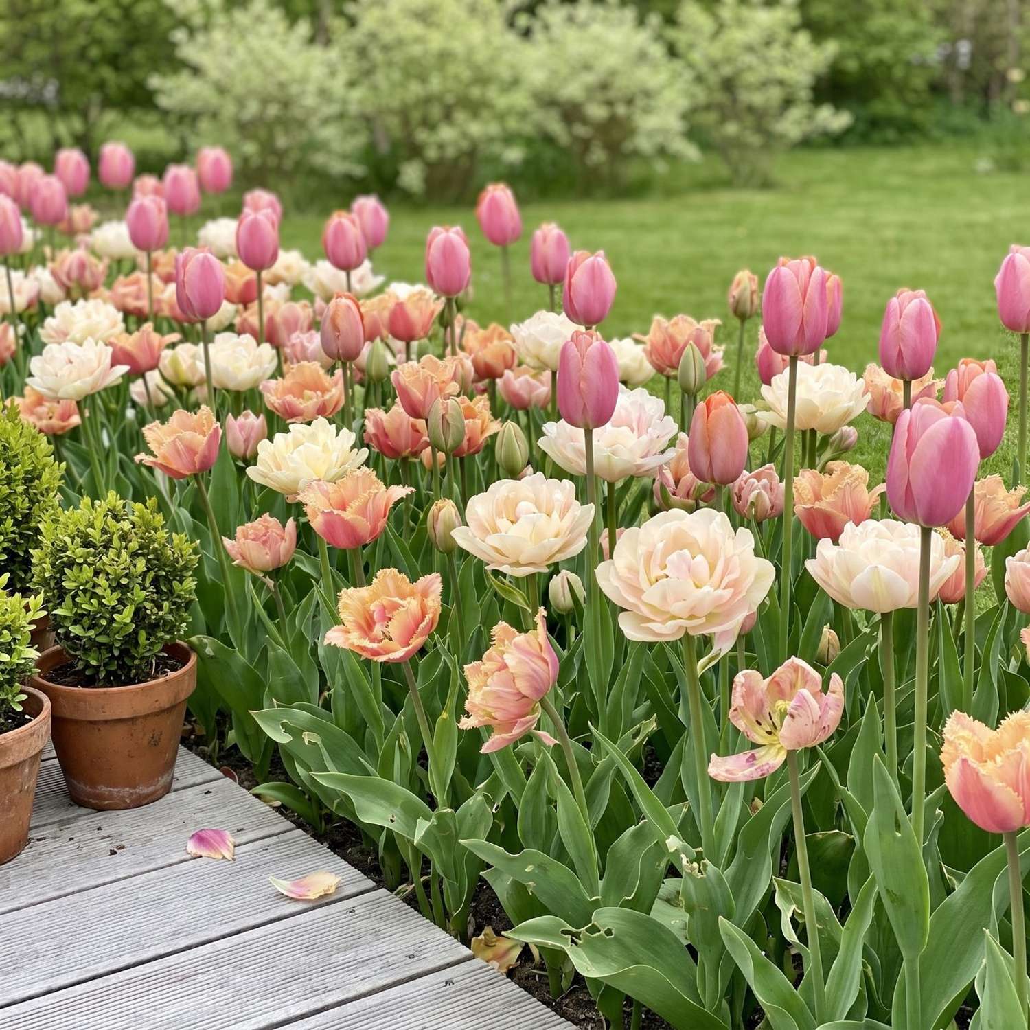 Valmis kukkapenkki 'Apricot Lace' (1 m²)