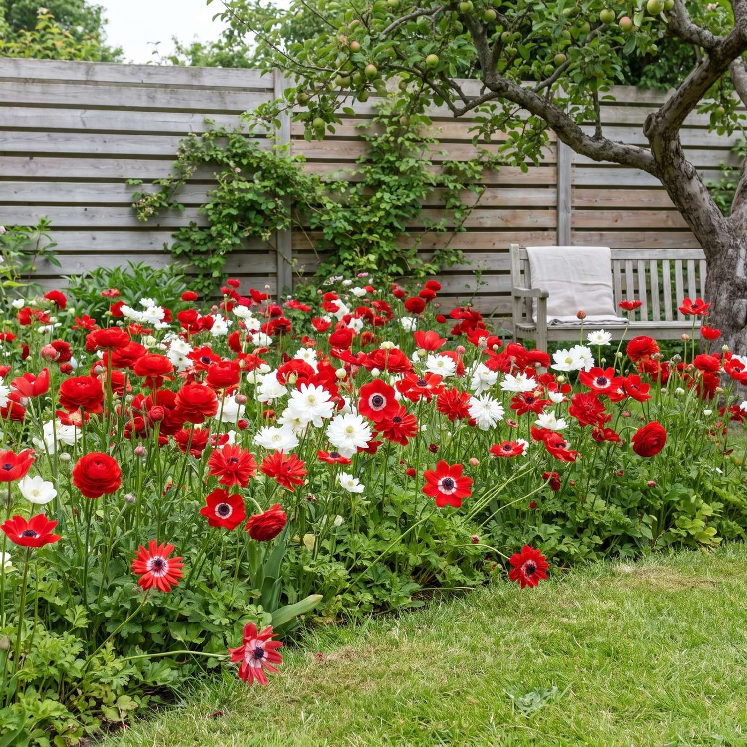 Valmis kukkapenkki 'Poppy Red' (1 m²)