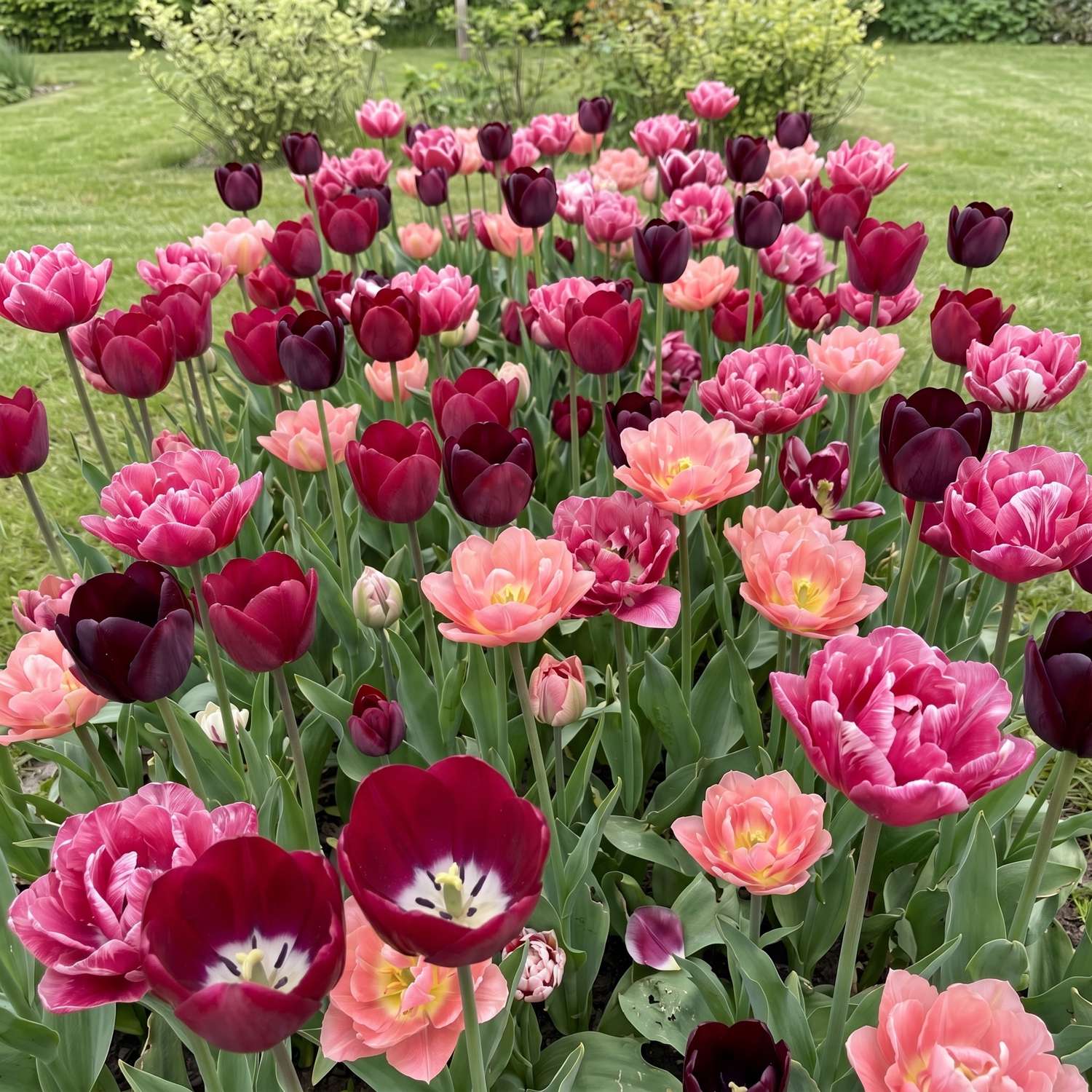 Valmis kukkapenkki 'Pink Peony' (1 m²)