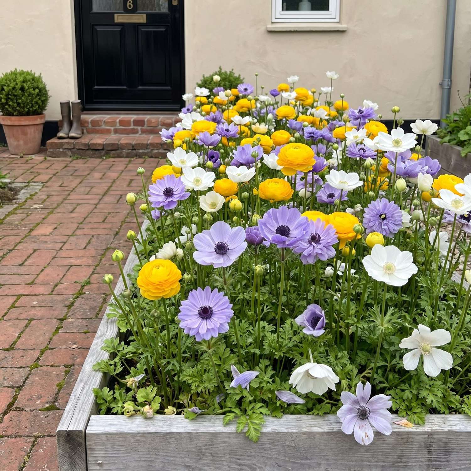 Valmis kukkapenkki 'Buttercup & Blue' (1 m²)
