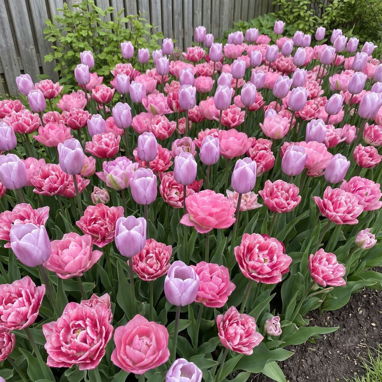 Valmis kukkapenkki 'Pink Ruffles' (1 m²)